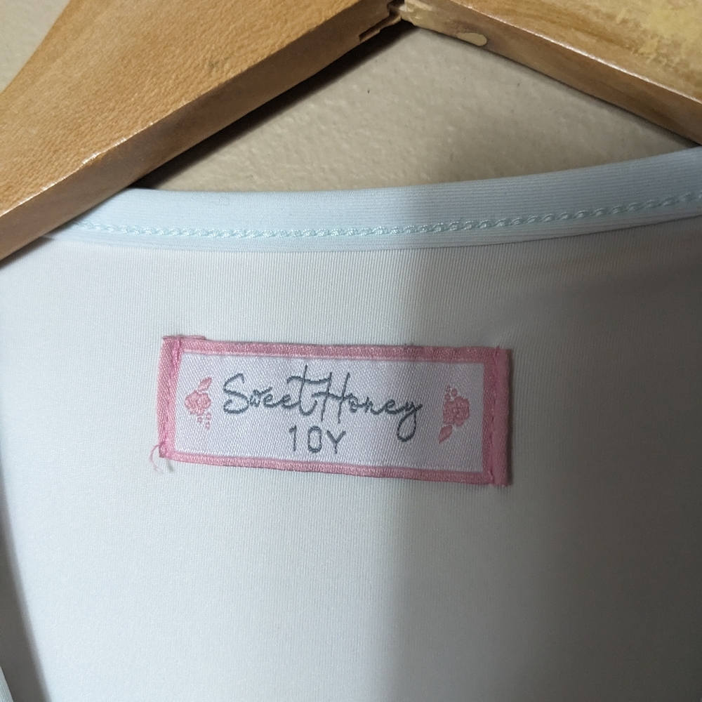 Sweet Honey long sleeved unicorn rash guard size 10 - Picture 4 of 6